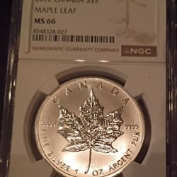 Ms 66 5 Dollar Canadian Maple Leaf 