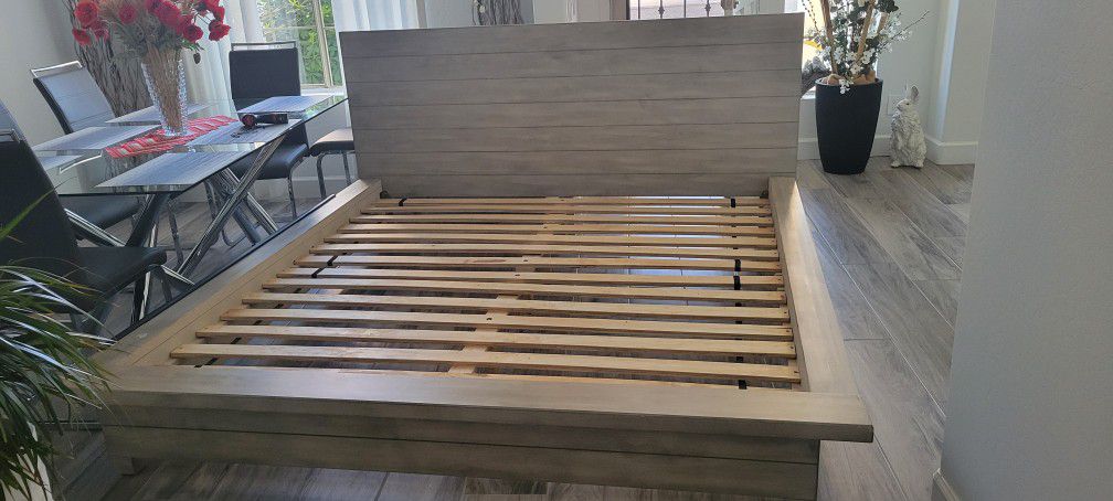 Wooden King Bed Frame-beautiful, durable, will last.