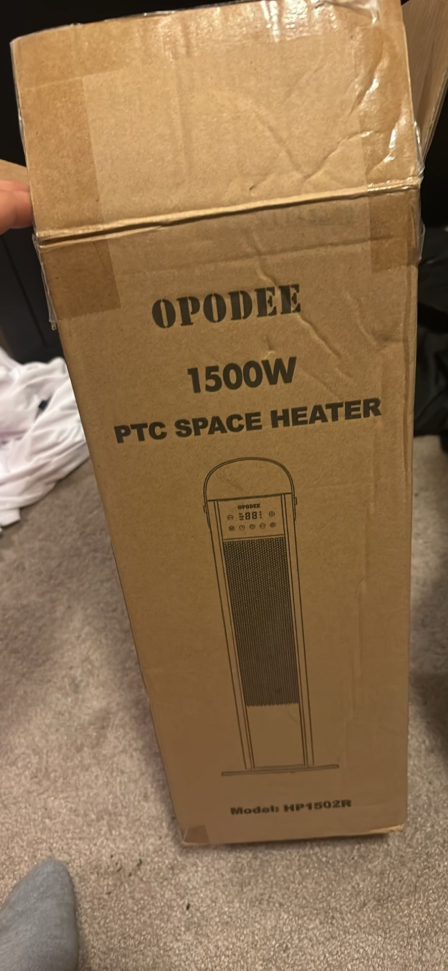 Opodee 1500w Ptc Space Heater
