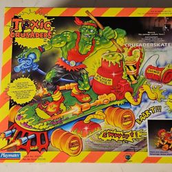 Toxic Crusaders Crusaderskater Vehicle RARE 1991 Canadian Manufacturer Print