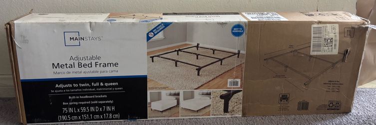 Mainstays Adjustable Metal Bed Frame
