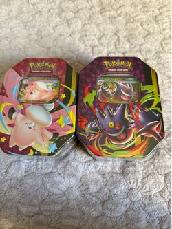 Gengar and Clefable Tin