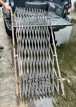 Folding Single Security Gate Metal 