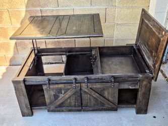 Coffee table storage chest