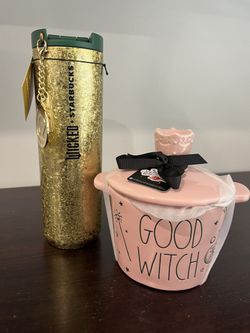 Starbucks Wicked Gold Color Tumbler Cup Coffee