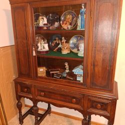 63 In tall X 43 In Width Beautiful Antique China Cabinet