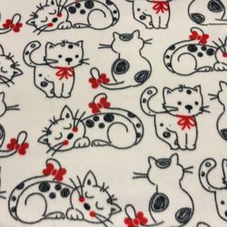 Baby Cat  Blanket Double Fleece Size 18x20” 