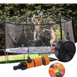 Trampoline Sprinkler Water Park Outdoor Backyard Play Sprinklers for Kids(Trampoline Not Including)