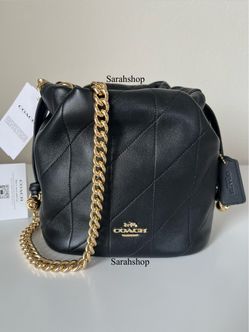 Coach Faye Mini Drawstring Bag With Quilting