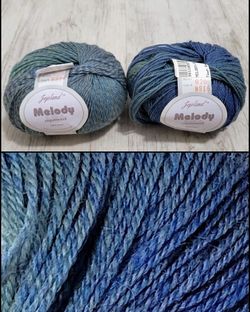 2 Skeins Premium Jojoland Melody Superwash 100% Wool Yarn MS16 Teal Forest Discontinued 1 dye lot