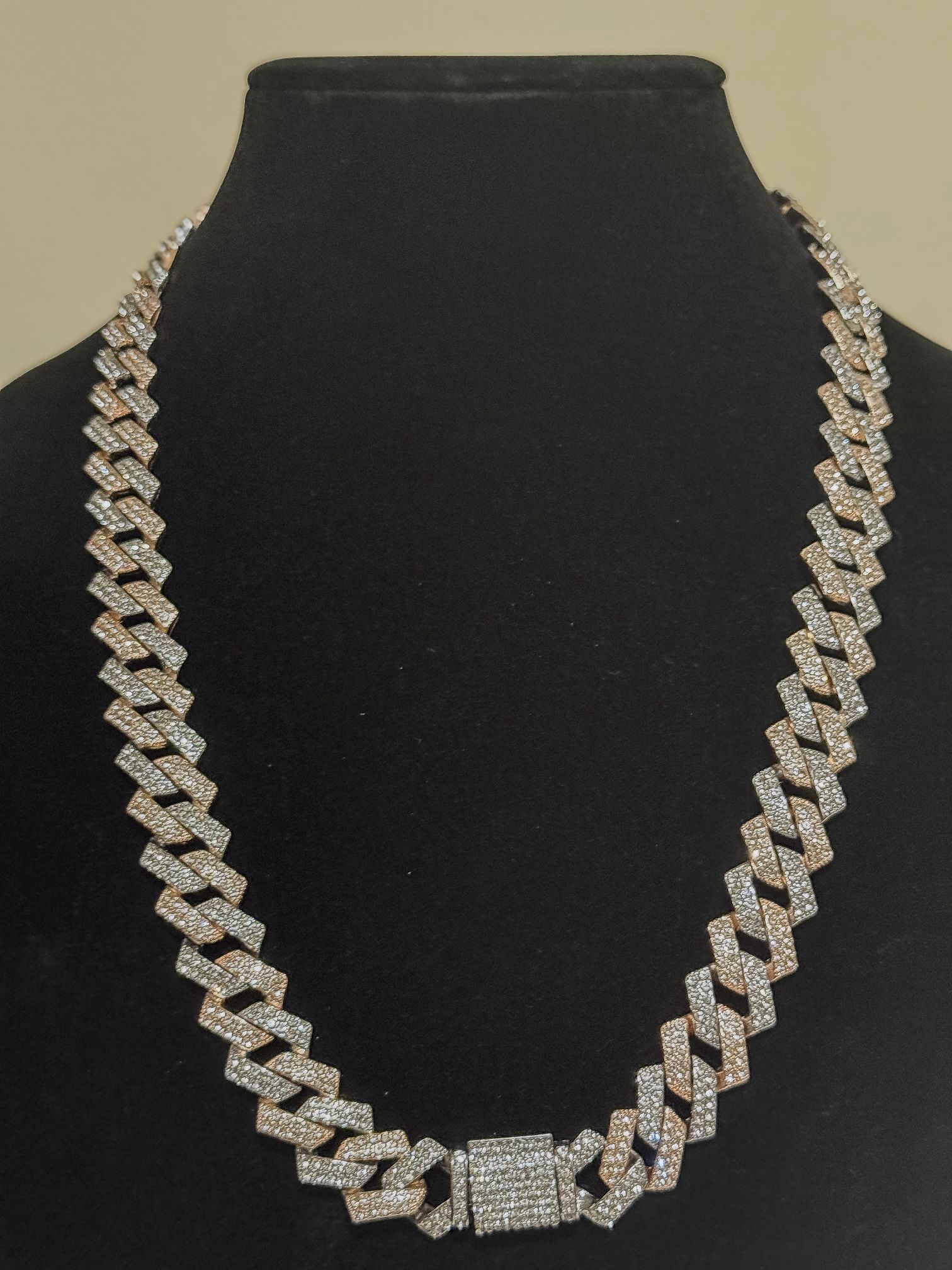Two Tone Cuban Link Chain