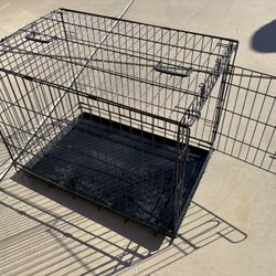 Dog crate: 27”tall*36”long*24”wide