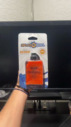 SplatRBall Orange Ammunition 20K rounds 7.5 mm bottle