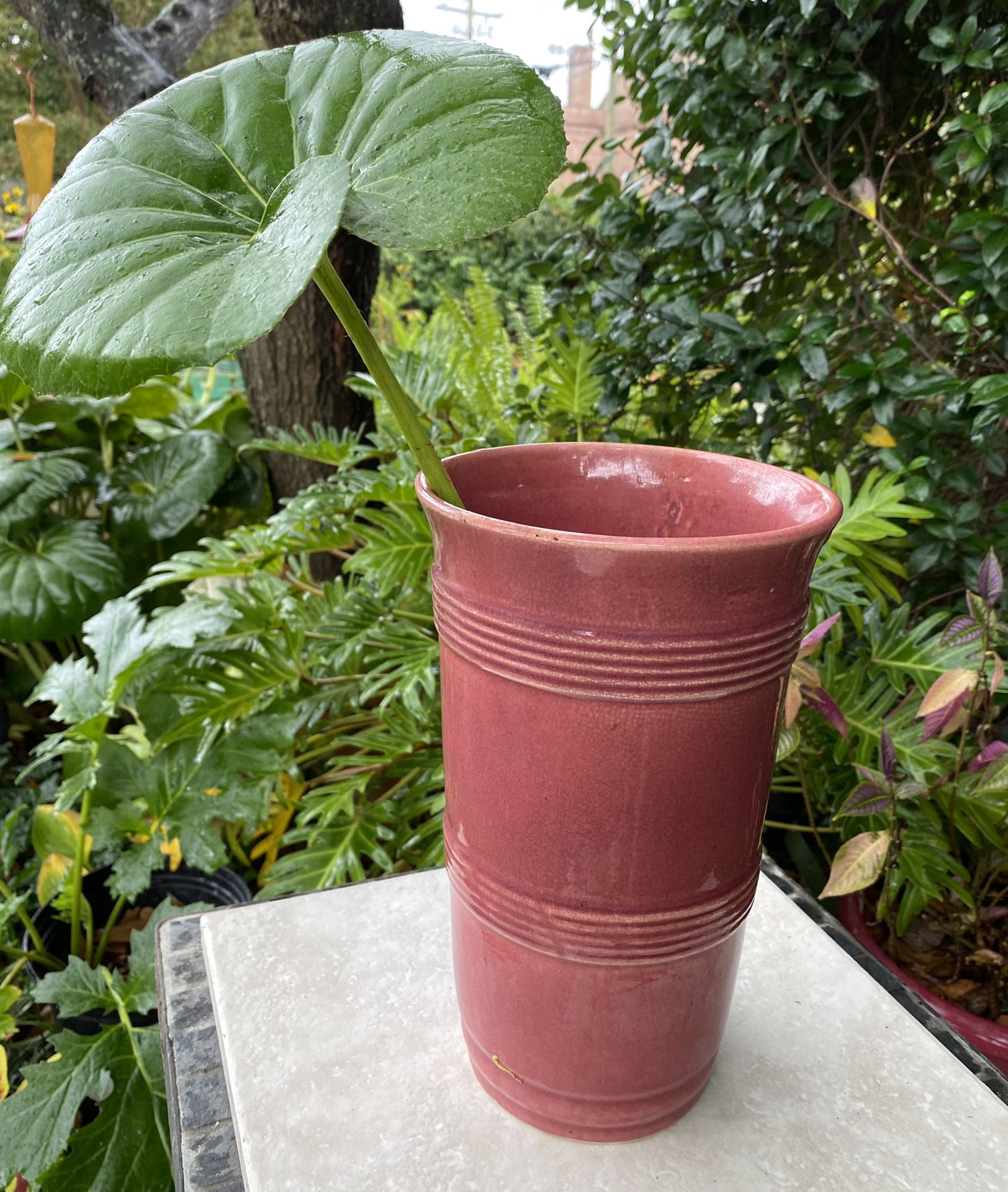 Antique marked ceramic vase