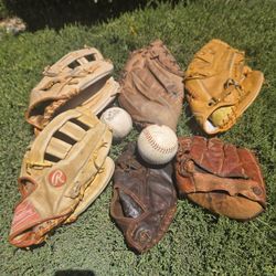 Baseball  Gloves  Collection  Lot