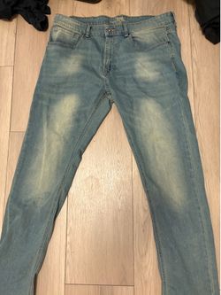 Blue washed jeans