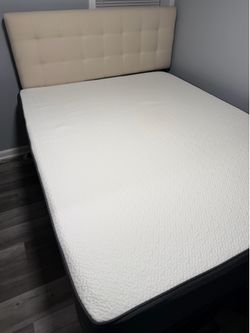 Queen size mattress frame and headboard