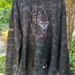 A Bathing Ape x Enter Miami Men's Camo Hoodie  Size 2XL NEW DS