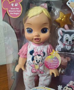New!! Disney Darlings Deluxe Doll Minnie Blonde Hair Blue Eyes