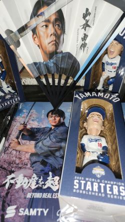 Yoshinobu Yamamoto Dodgers Bobblehead 2025 World Champions
