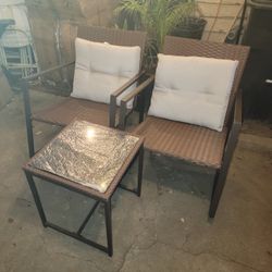 3pc Wicket Style Patio Set