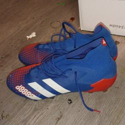 New Adidas Soccer Cleats PREDATOR 2.1FG Official Red And Blue