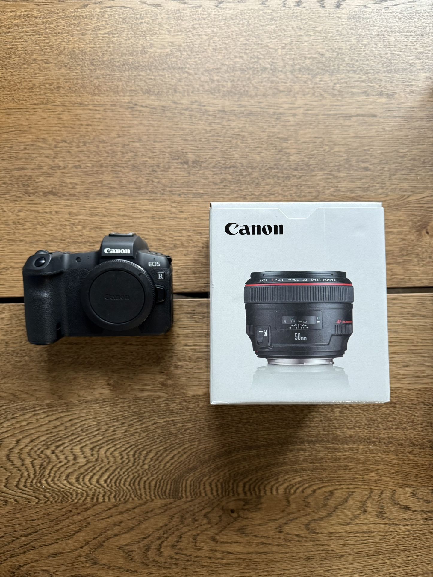 Canon EOS R Mirrorless Digital Camera (Body Only) Canon EF 50mm f/1.2L USM