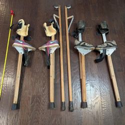 2 Sets Of Peg Stilts & A Pair Of Arm Stilts