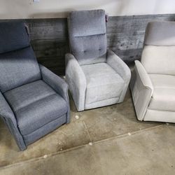 Push Pack Recliner Chairs  $150 Each