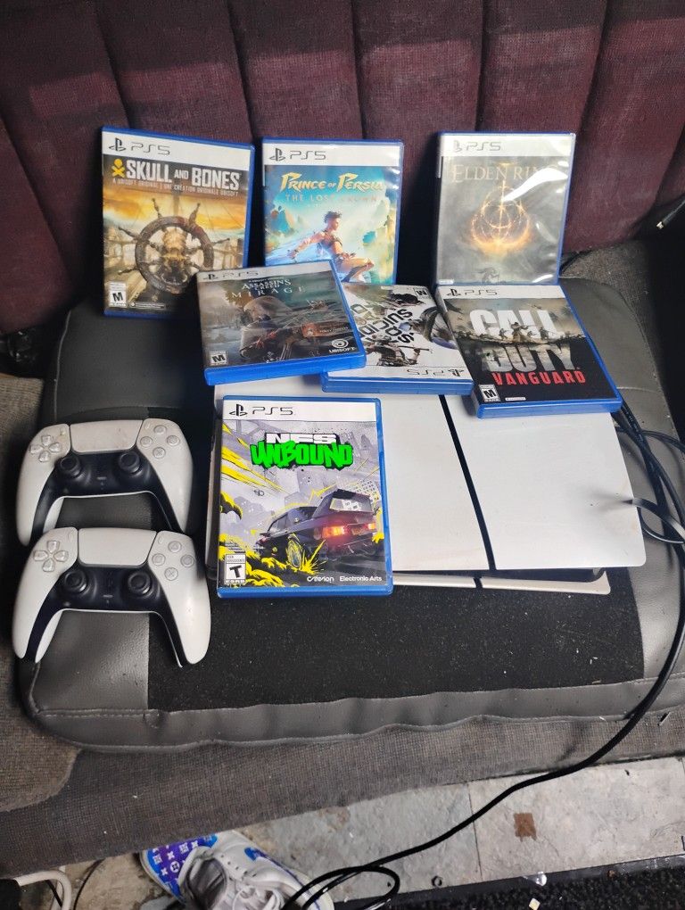 X Box 5 2 Controller 5 Games New Call Of Duty 