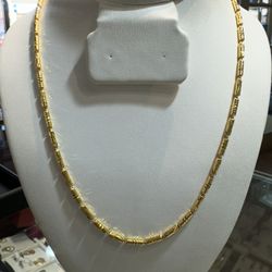 24K YellowGold | D/C Style Necklace