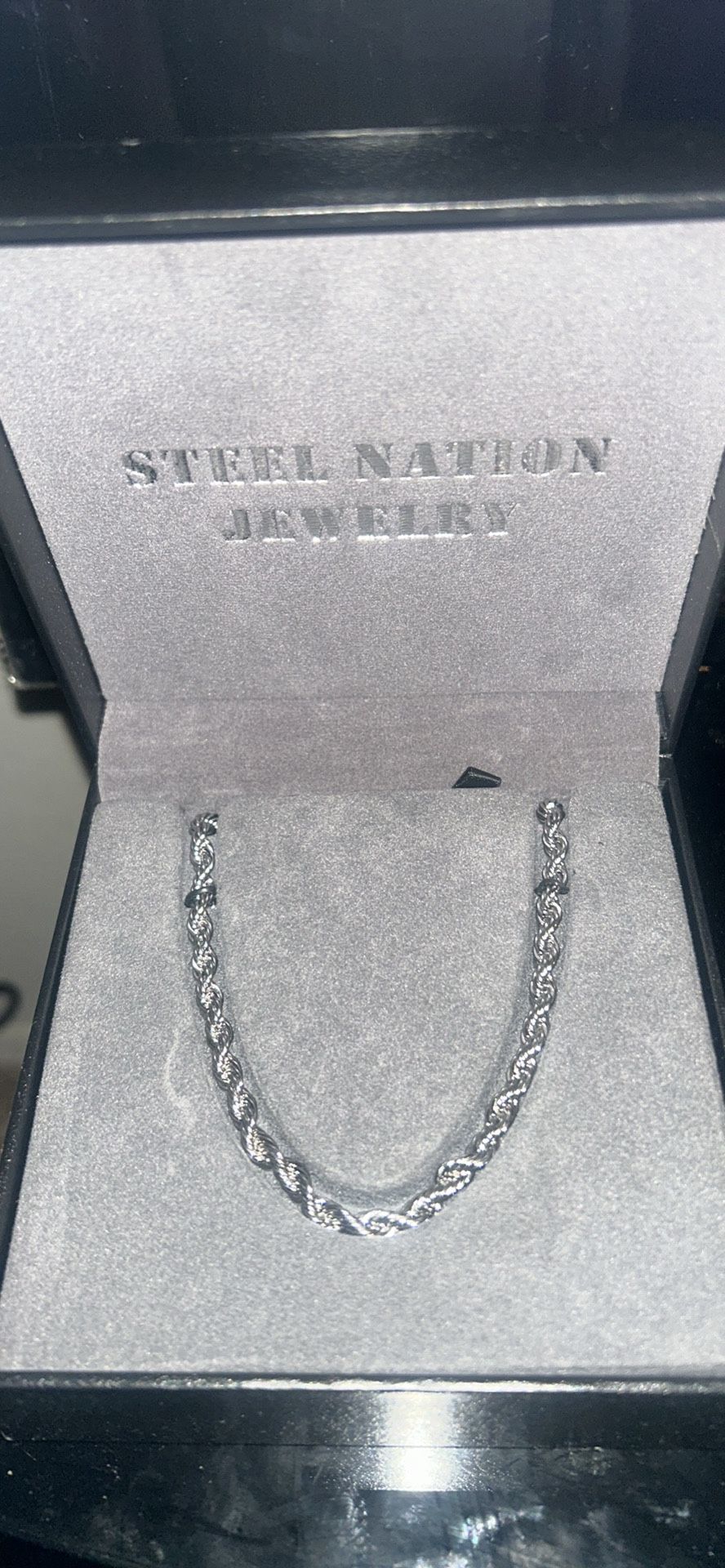 Jordan Blue Men's 14k Gold Over Sterling Silver Rope Chain Necklace