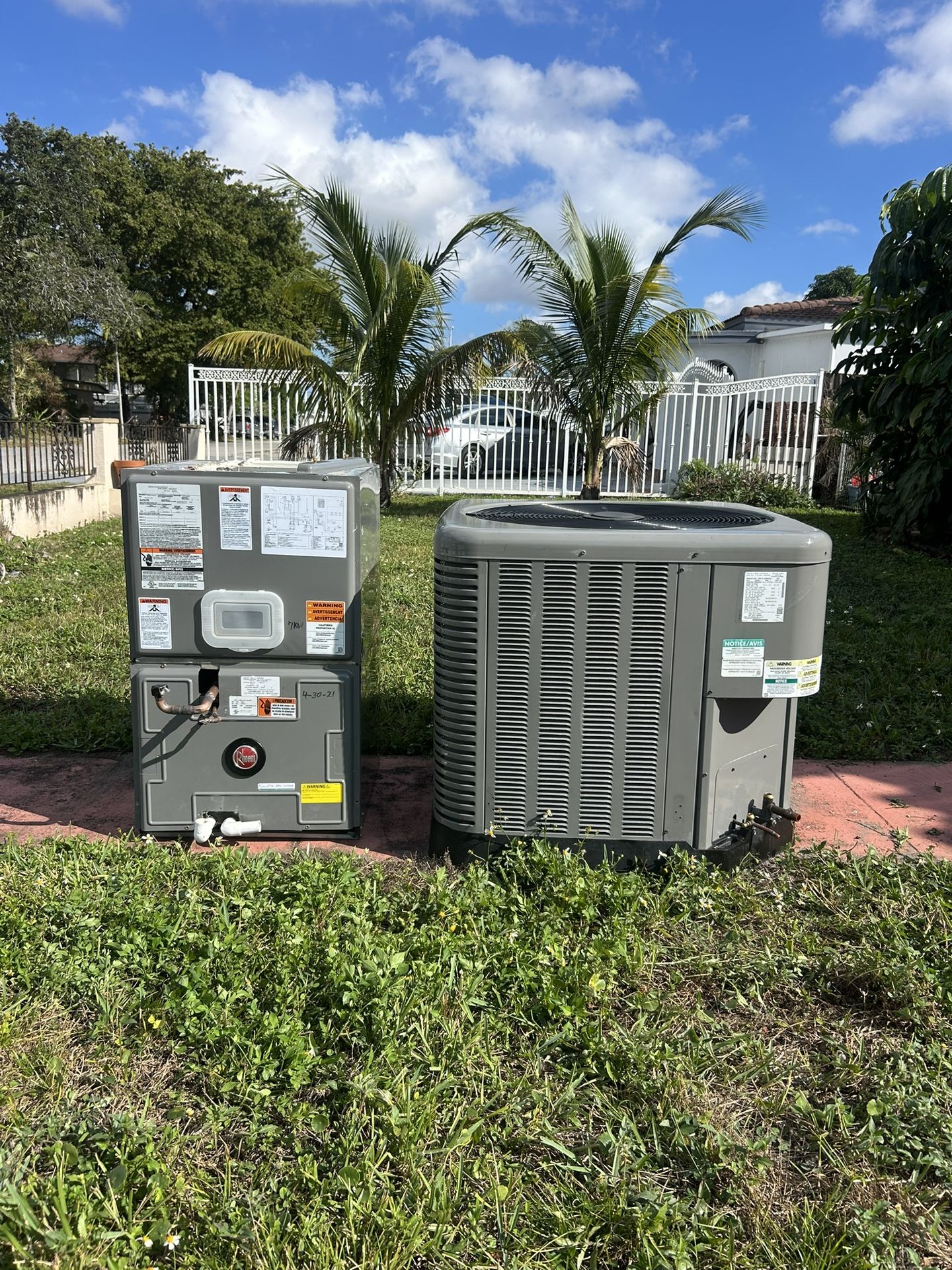 3 TON RHEEM AIR CONDITIONER 