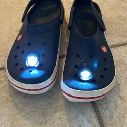 Real Crocs With Headlights And Sealife Charms