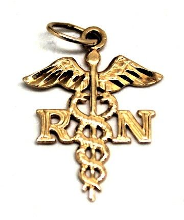 Ladies 14K Gold “RN” Pendant