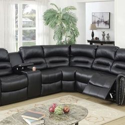 Sectional Recliner Sofa Set 