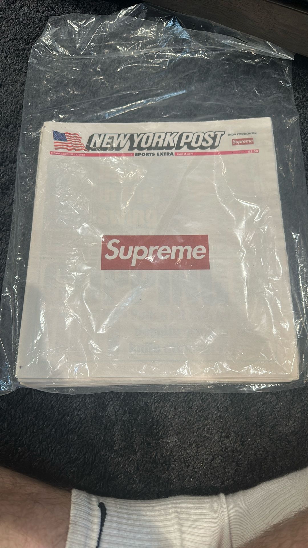 Supreme NY post “Sports Extra” Edition *MINT CONDITION*