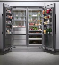 Decor 48” built in refrigerator and freezer graphite stainless steel