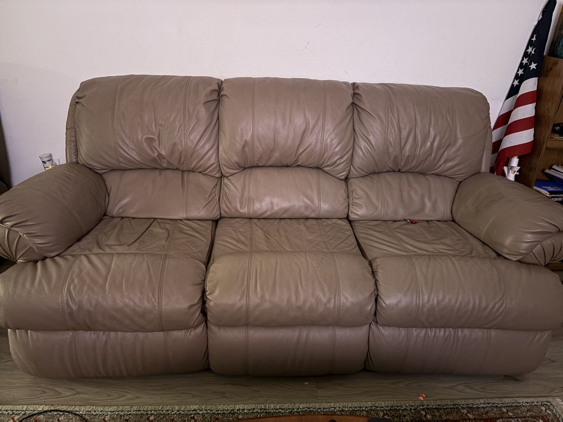 3 piece leather sofa set