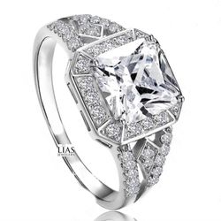 New 18k White Gold Wedding Ring 