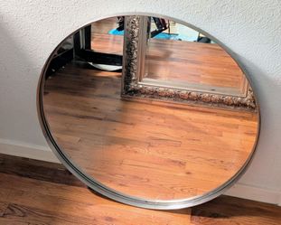 2 Round Mirrors  27.5 inches