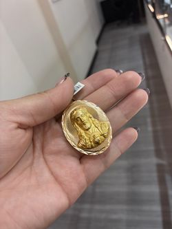 14 k medalla doble cara