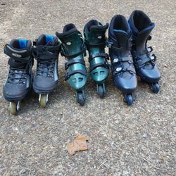 3 Sets of Roller Blades