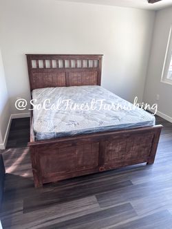 Queen bed and mattress