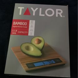 Taylor Bamboo Kitchen Scale 
