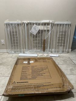 Extra Wide Pet Gate / Safety Gate - Fits Openings 57.48” - 62.20”
