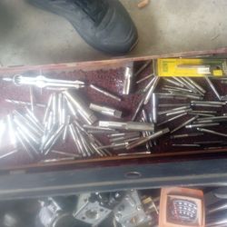 Tool box full of tap and dies