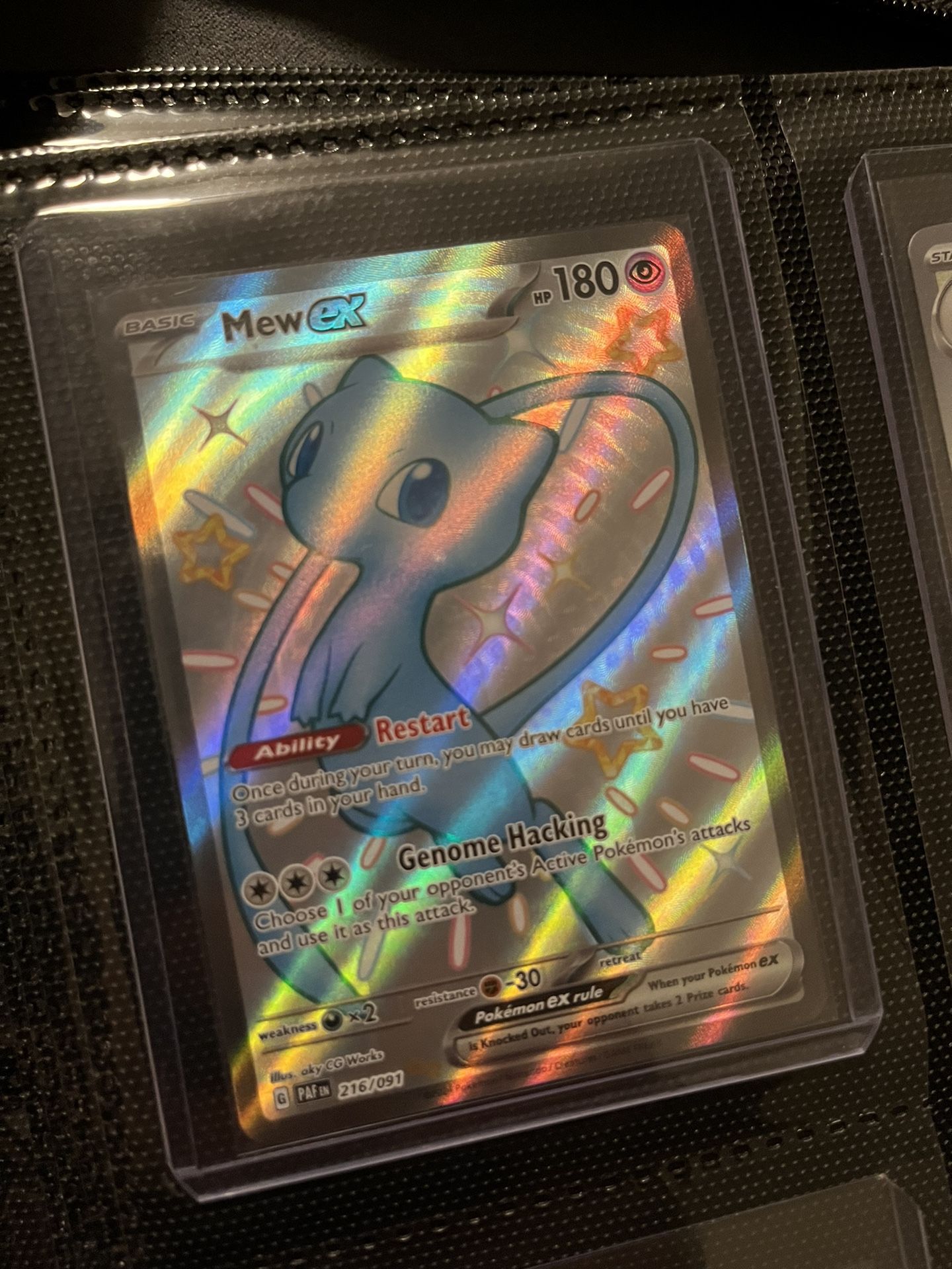 216 091 pokemon card Graded: Mew ex 216/91 Paldean Fates (2024) Shiny Full Art PSA Double Infinity Gaming A home for the TCGers Mew EX 216/091 Card Paldean