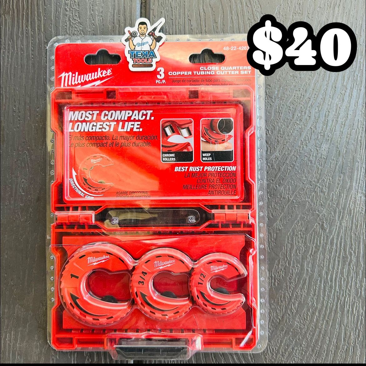 Milwaukee Close Quarters Tubing Cutter Set (3-Piece)