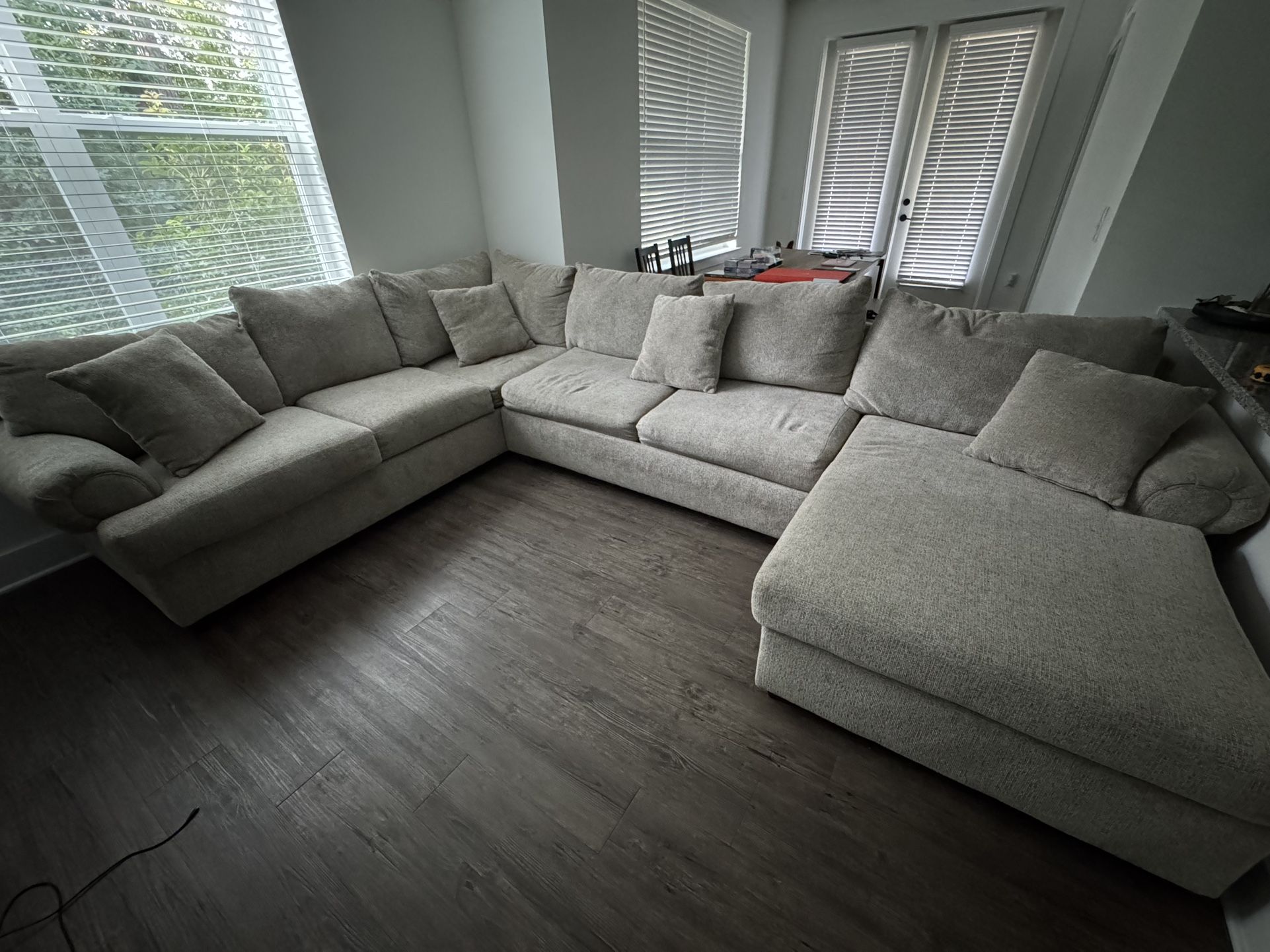 5 Piece Bedroom Set And 3 Piece Sectional Furniture Bundle Deal